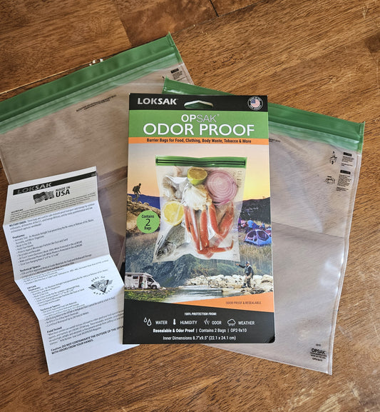 OpSak Odor proof Reusable Storage Bags Loksak 9x10